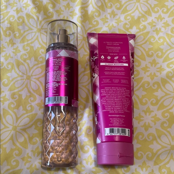 Bath & Body Works Gingham Gorgeous Fragrance Mist and Body Cream-Heavenly! NWT - Picture 3 of 7